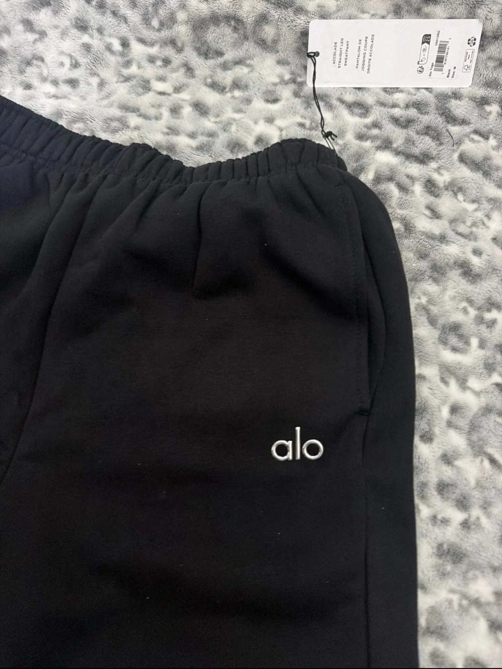Alo Womens Black Jogger Bottoms